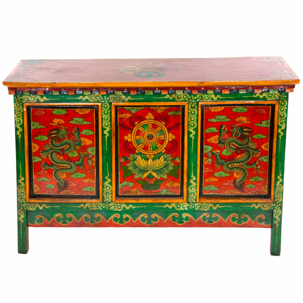 Tibetan Style Three Cupboard Unit No.442-Siesta Crafts