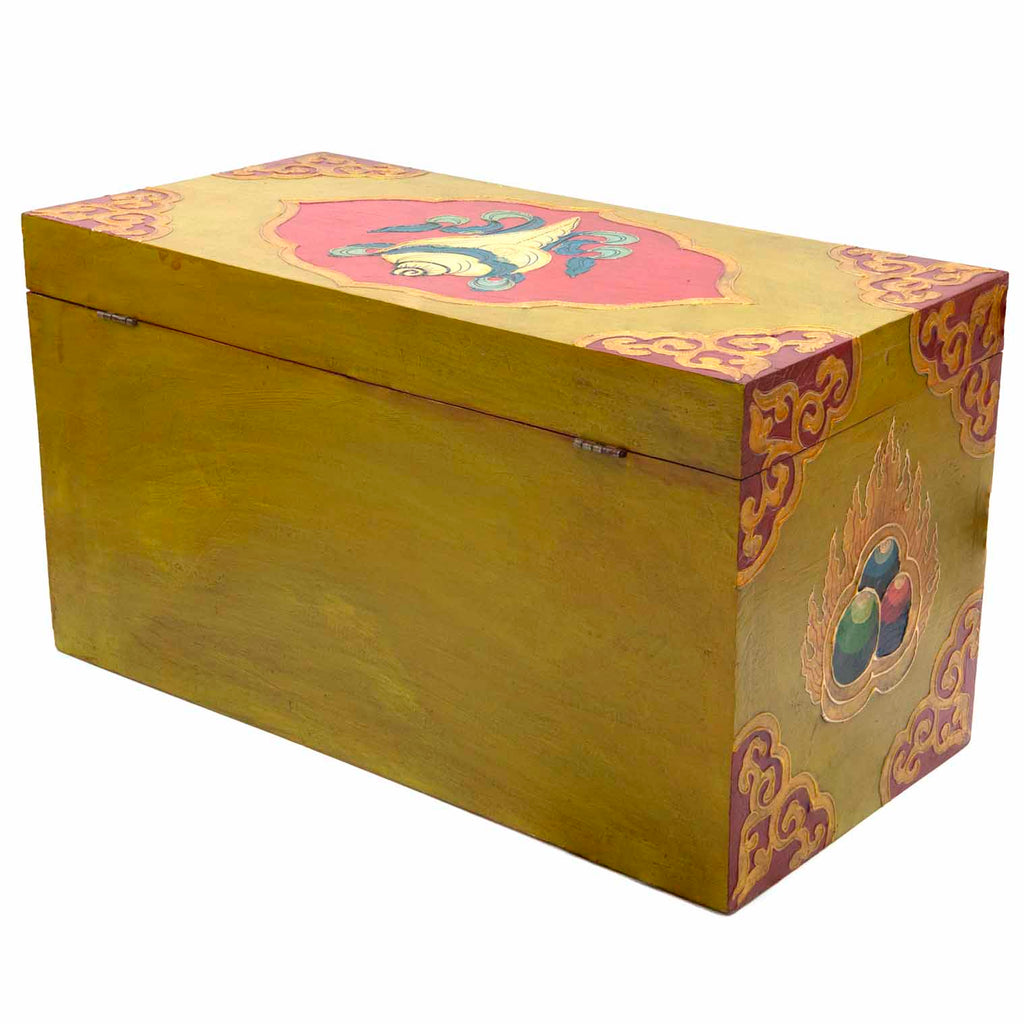 Tibetan Style Wooden Box No.444-Siesta Crafts
