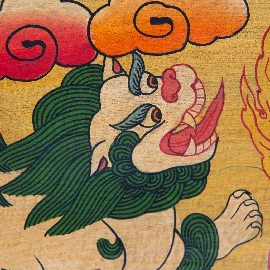 Tibetan Style Wooden Box No.444-Siesta Crafts