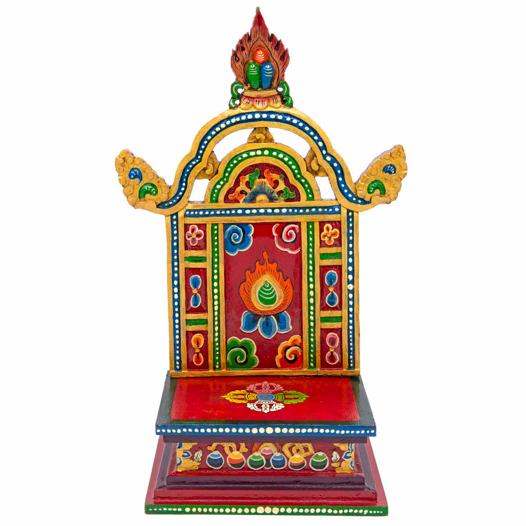 Tibetan Style Large Wooden Altar Stand-Siesta Crafts