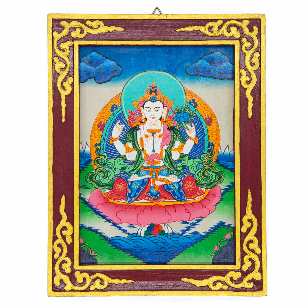 Tibetan Style Painted Thangka Frame-Siesta Crafts