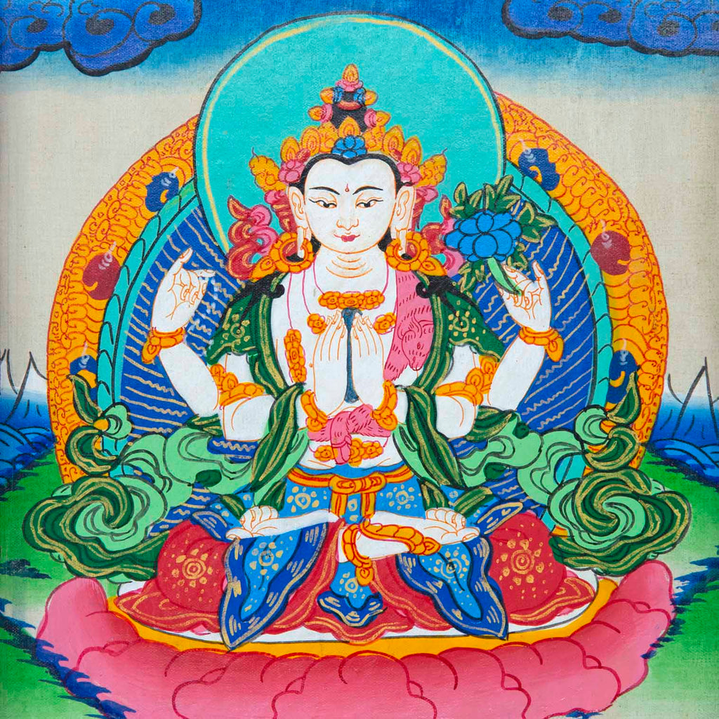 Tibetan Style Painted Thangka Frame-Siesta Crafts