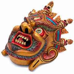Hand-Carved Nepalese Bhairab Mask-Siesta Crafts