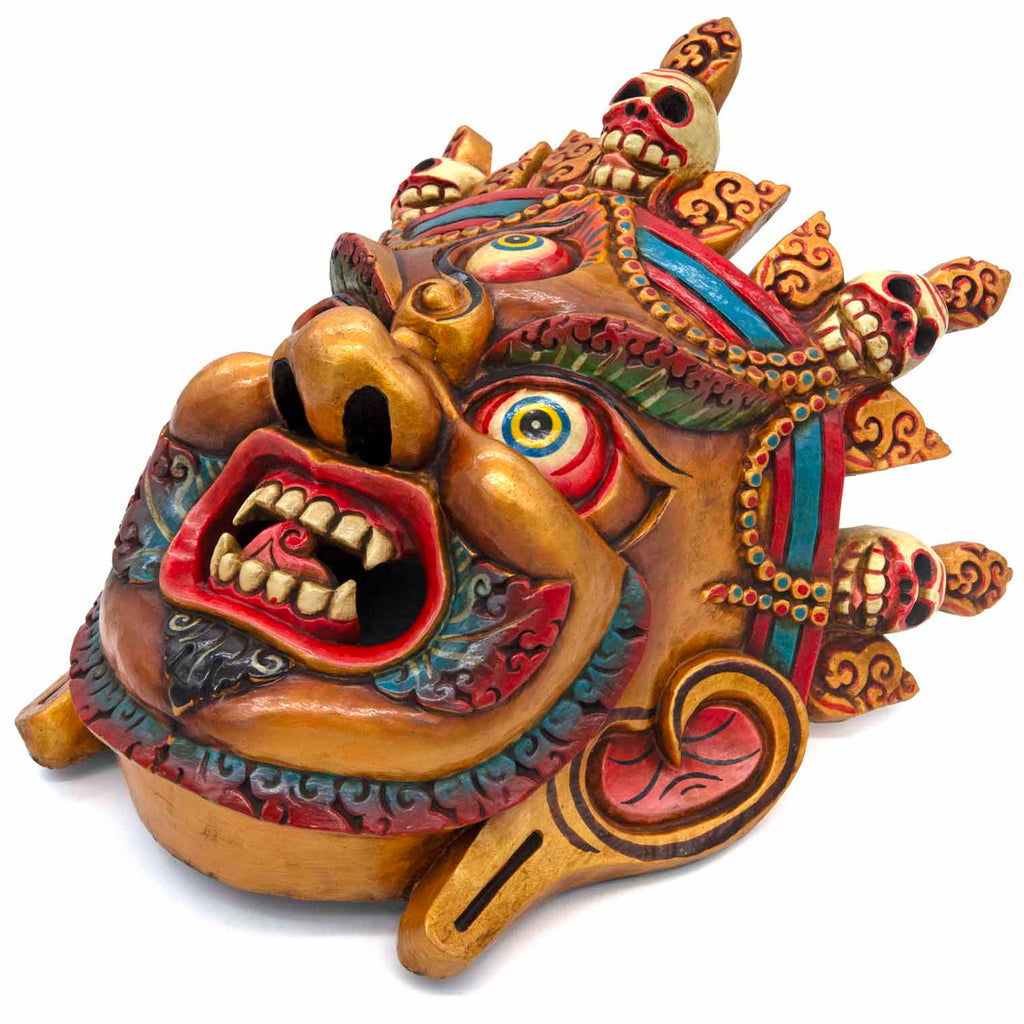 Hand-Carved Nepalese Bhairab Mask-Siesta Crafts