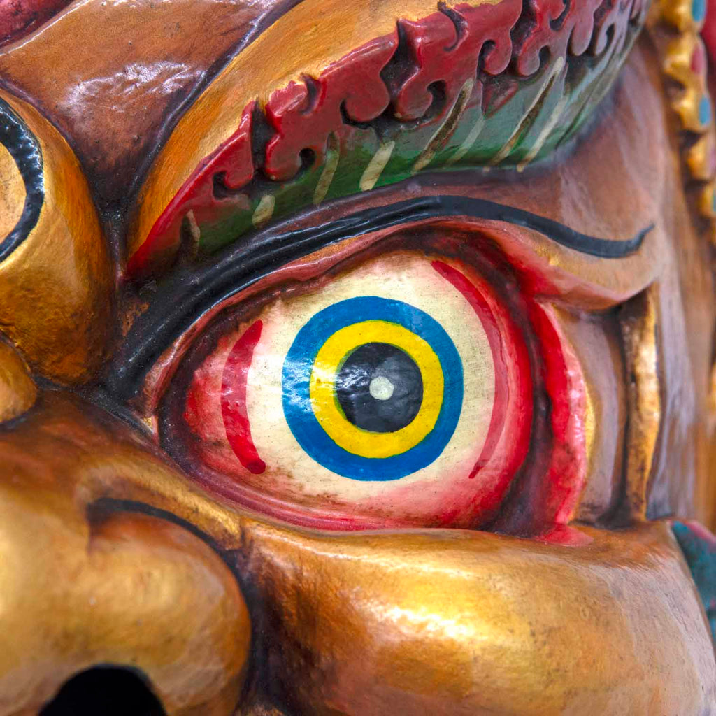Hand-Carved Nepalese Bhairab Mask-Siesta Crafts
