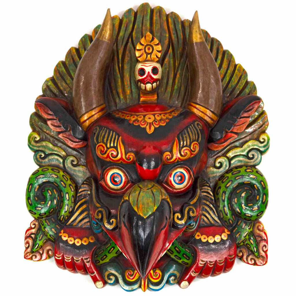 Hand-Carved Nepalese Garuda Mask-Siesta Crafts