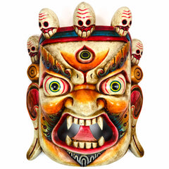 Hand-Carved Nepalese Bhairab Mask-Siesta Crafts