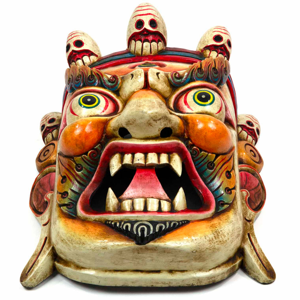 Hand-Carved Nepalese Bhairab Mask-Siesta Crafts
