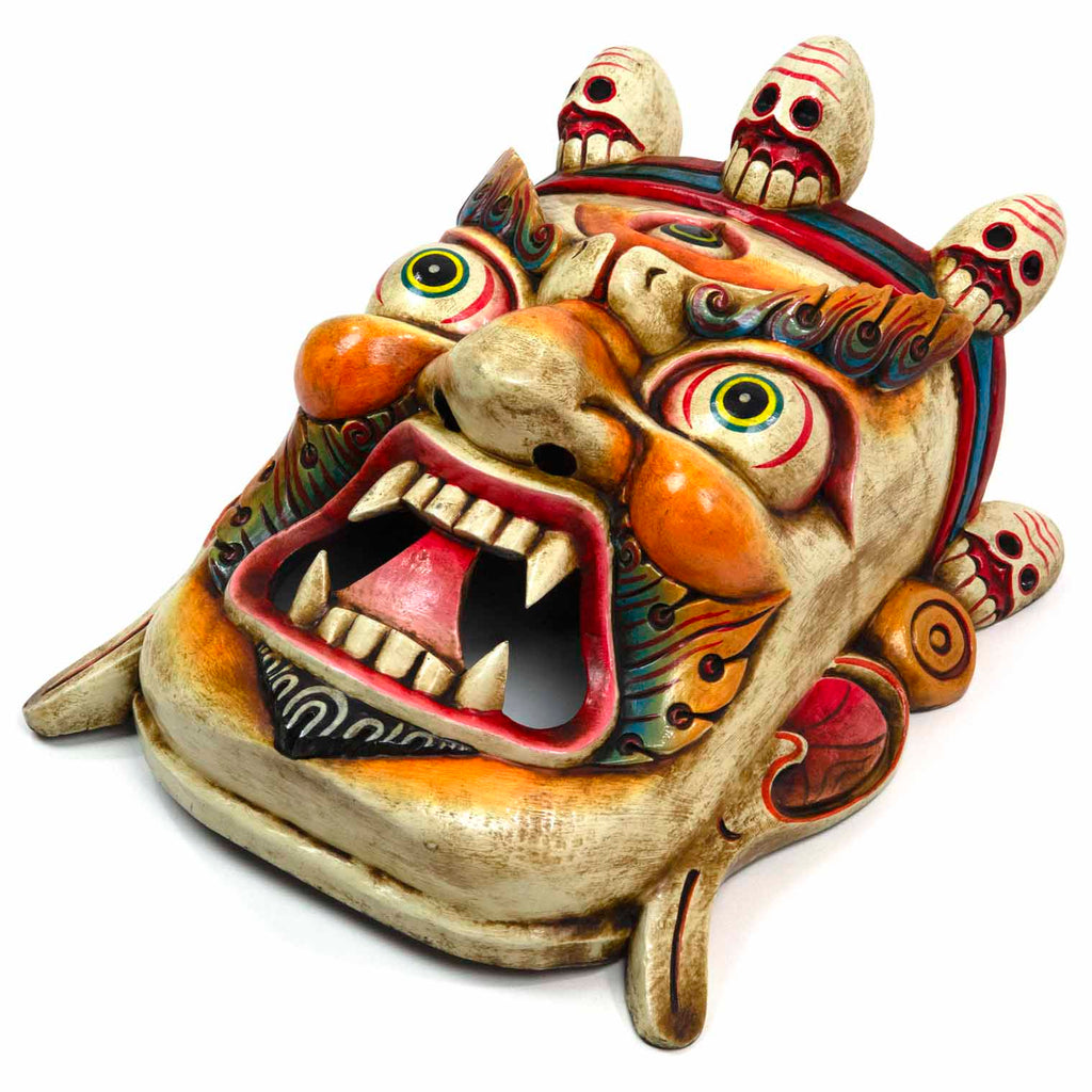 Hand-Carved Nepalese Bhairab Mask-Siesta Crafts