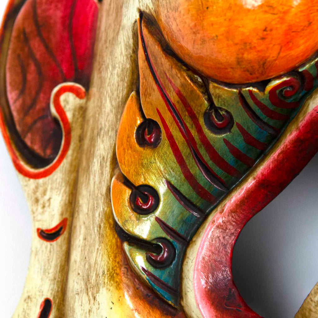 Hand-Carved Nepalese Bhairab Mask-Siesta Crafts