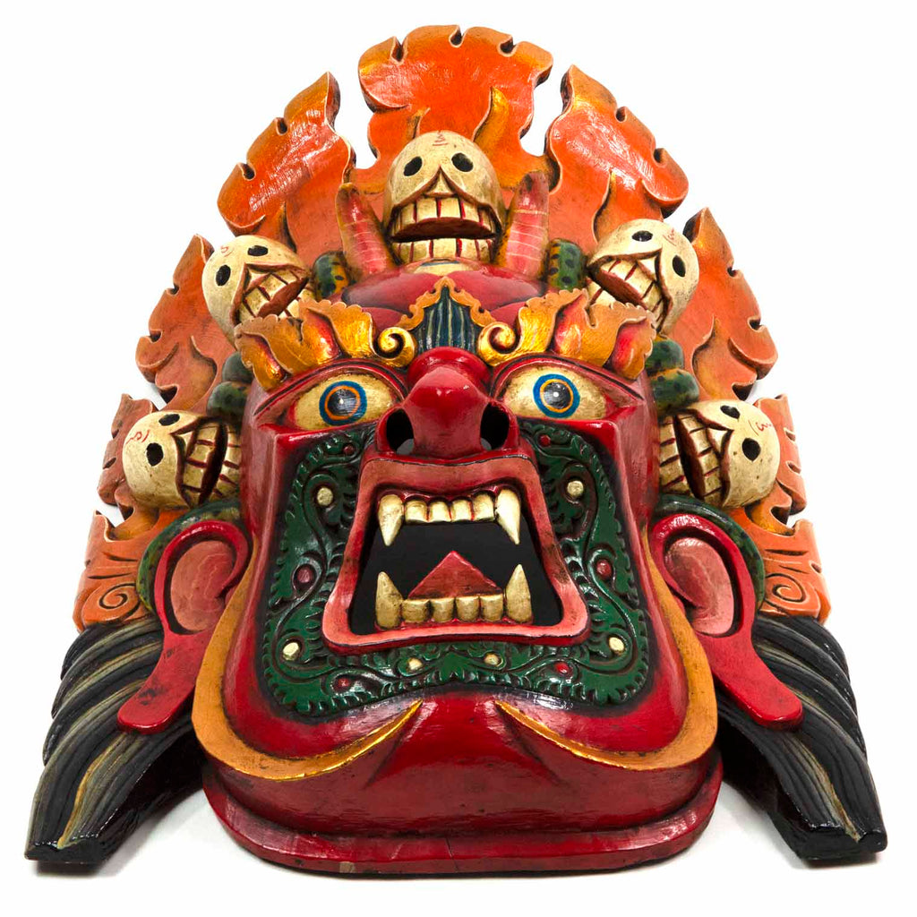 Hand-Carved Nepalese Bhairab Mask-Siesta Crafts