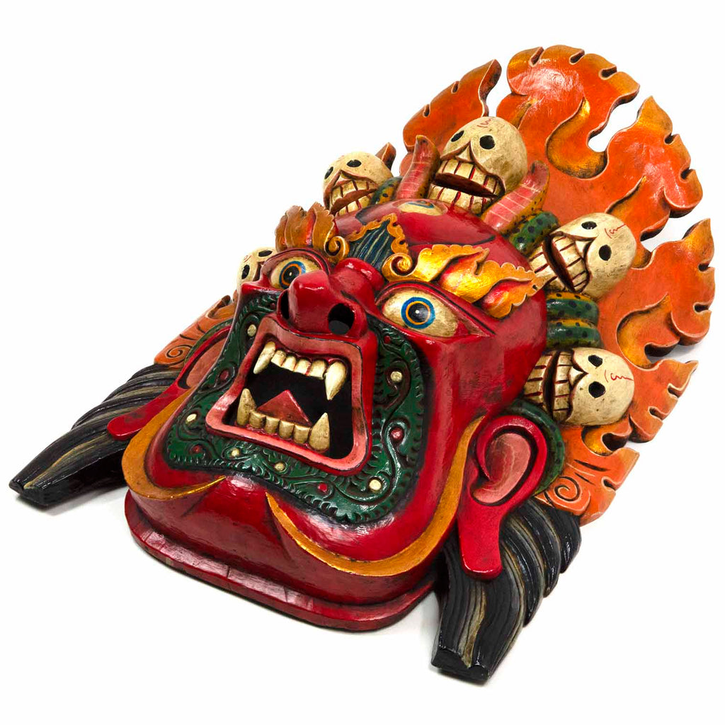 Hand-Carved Nepalese Bhairab Mask-Siesta Crafts