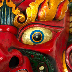 Hand-Carved Nepalese Bhairab Mask-Siesta Crafts