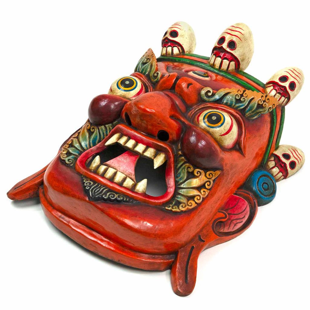 Hand-Carved Nepalese Bhairab Mask-Siesta Crafts
