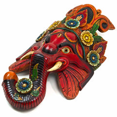 Hand-Carved Nepalese Ganesh Mask-Siesta Crafts