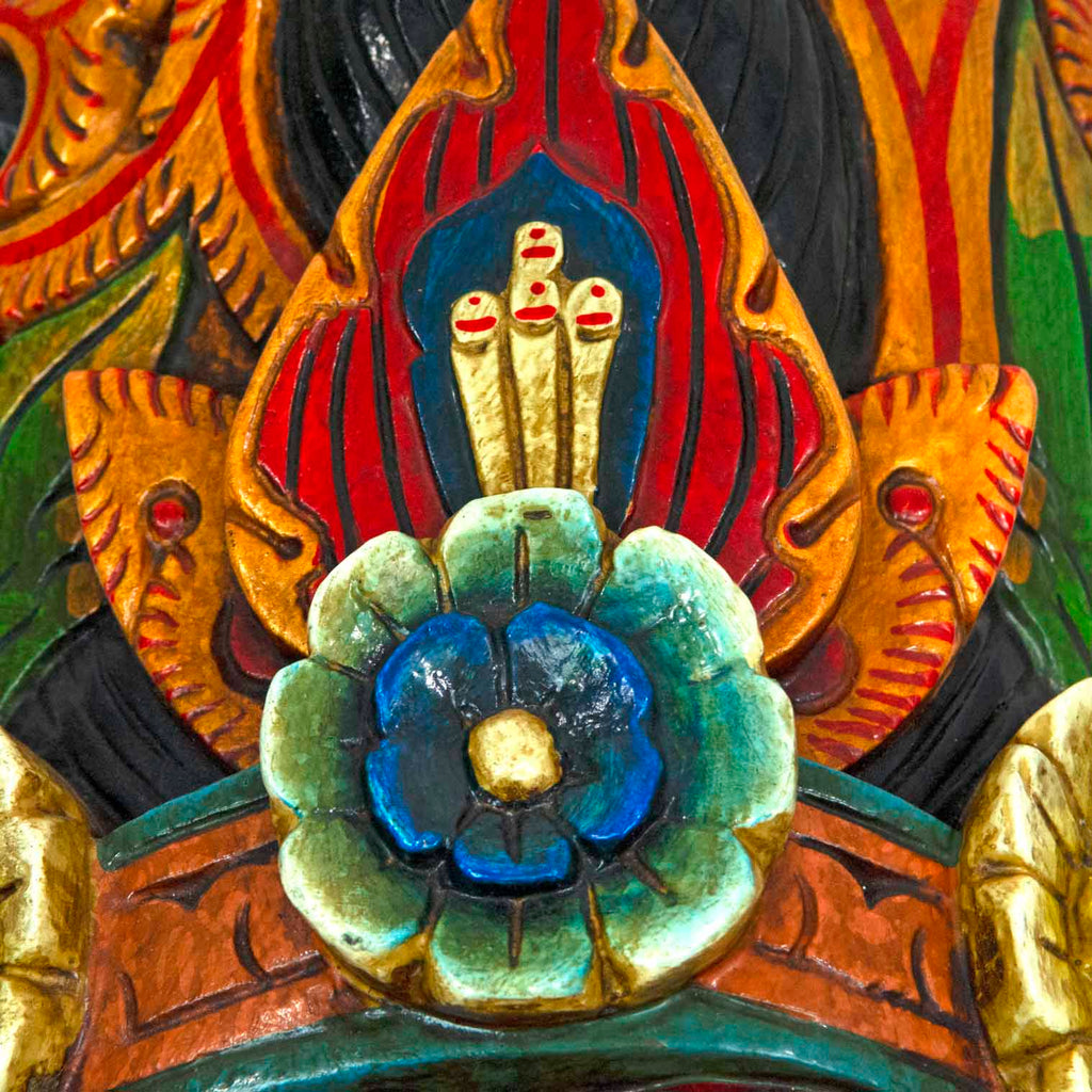 Hand-Carved Nepalese Ganesh Mask-Siesta Crafts