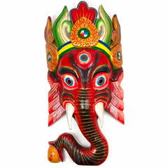 Hand-Carved Nepalese Ganesh Mask-Siesta Crafts