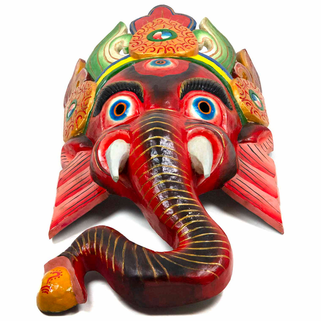 Hand-Carved Nepalese Ganesh Mask-Siesta Crafts