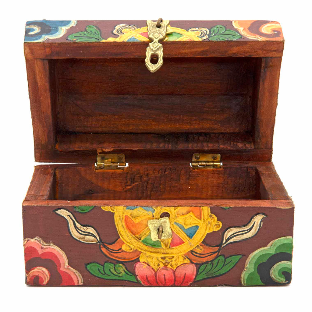 Tibetan Style Wooden Chest-Siesta Crafts