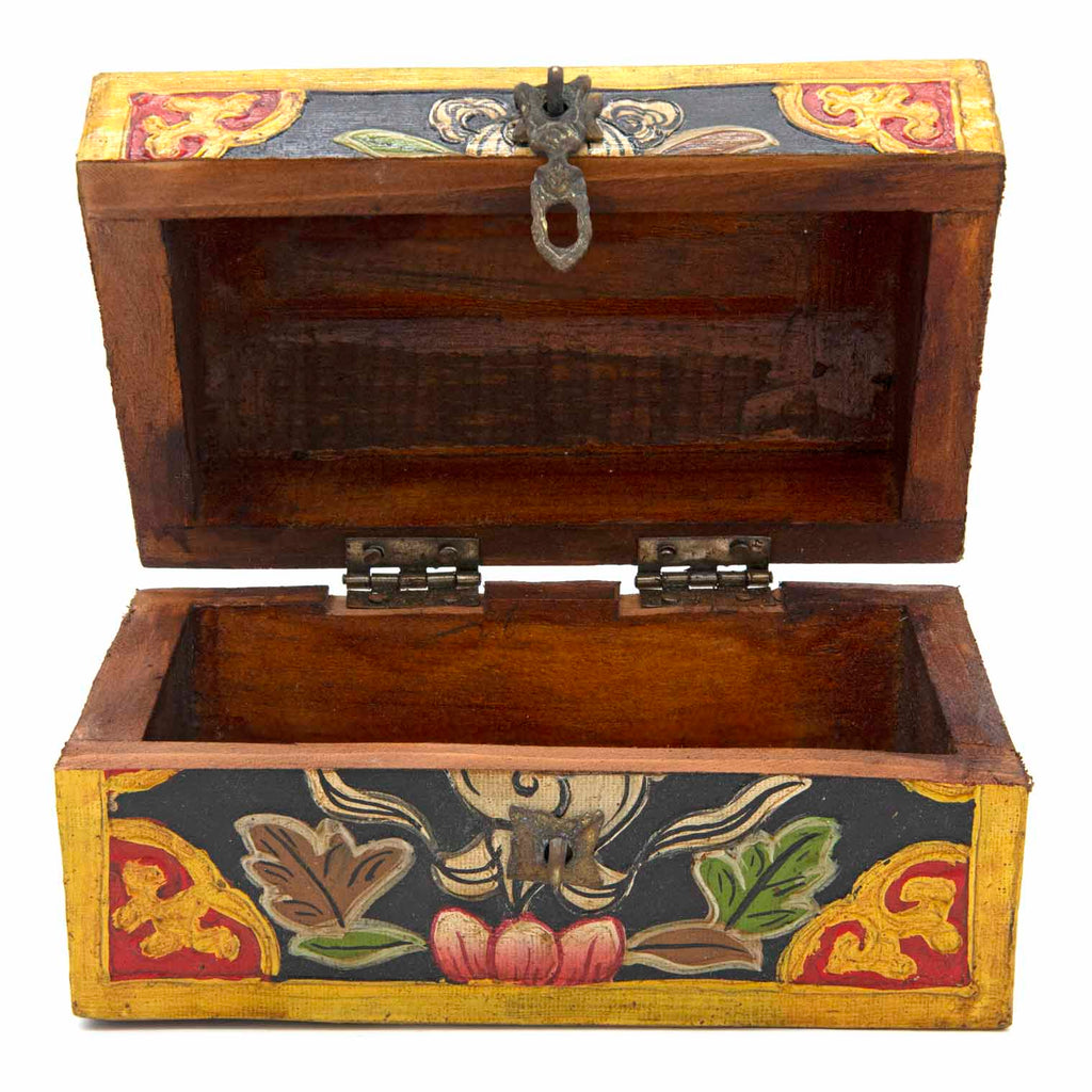 Tibetan Style Wooden Chest-Siesta Crafts