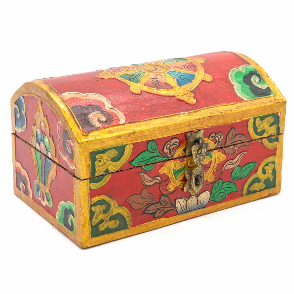 Tibetan Style Wooden Chest-Siesta Crafts