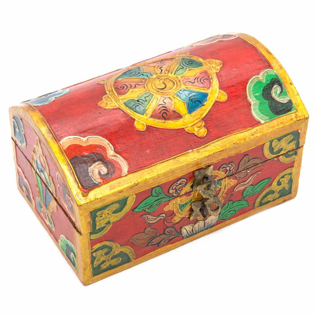 Tibetan Style Wooden Chest-Siesta Crafts