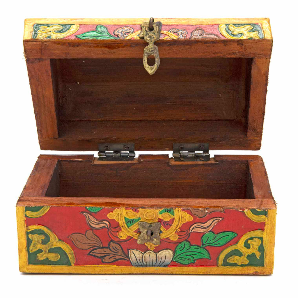 Tibetan Style Wooden Chest-Siesta Crafts