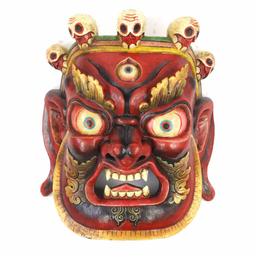 Large Artisan Bhairab Mask No.78-Siesta Crafts