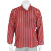 Oversize Stripy Grandad Shirt-Siesta Crafts