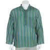 Oversize Stripy Grandad Shirt-Siesta Crafts