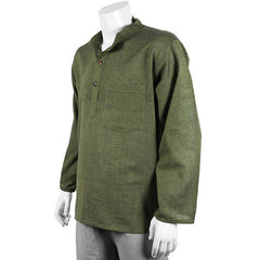 Plain Grandad Shirt-Siesta Crafts