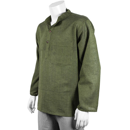 Plain Grandad Shirt-Siesta Crafts