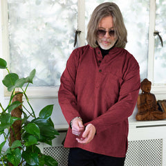 Plain Grandad Shirt-Siesta Crafts