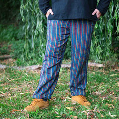 Stripy Cotton Trousers