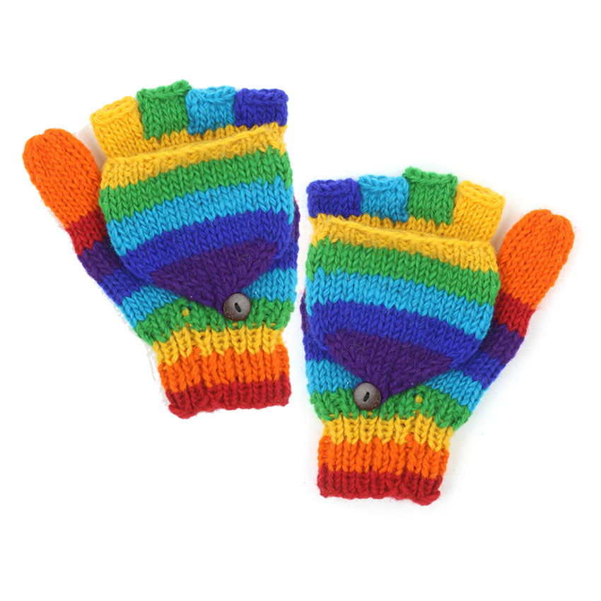Rainbow Flap Gloves-Siesta Crafts