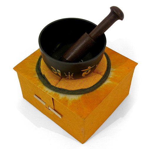 Large Patterned Singing Bowl Set-Siesta Crafts