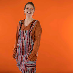 Thai Weave Dungaree Dress-Siesta Crafts