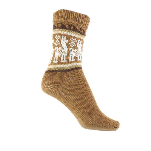 Winter Llama Socks-Siesta Crafts