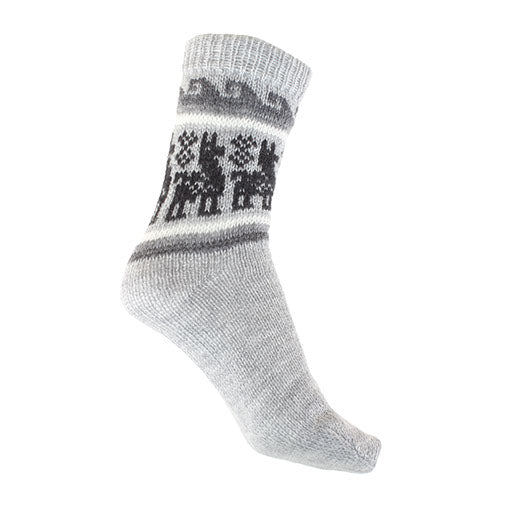 Winter Llama Socks-Siesta Crafts