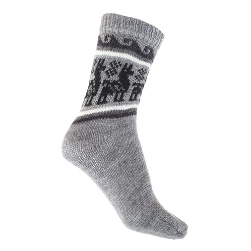 Winter Llama Socks-Siesta Crafts