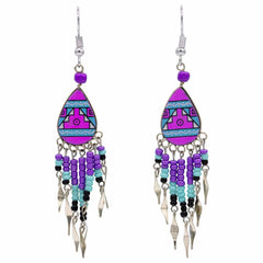Incan Pattern Earrings-Siesta Crafts