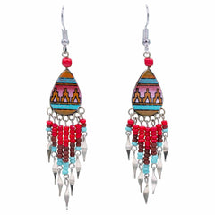 Incan Pattern Earrings-Siesta Crafts