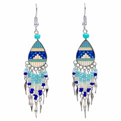 Incan Pattern Earrings-Siesta Crafts