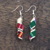 Twist Peruvian Fabric Earrings-Siesta Crafts