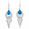 Metal Drop Earrings-Siesta Crafts