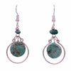 Stone Circle Earrings-Siesta Crafts