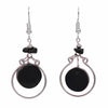 Stone Circle Earrings-Siesta Crafts