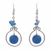 Stone Circle Earrings-Siesta Crafts