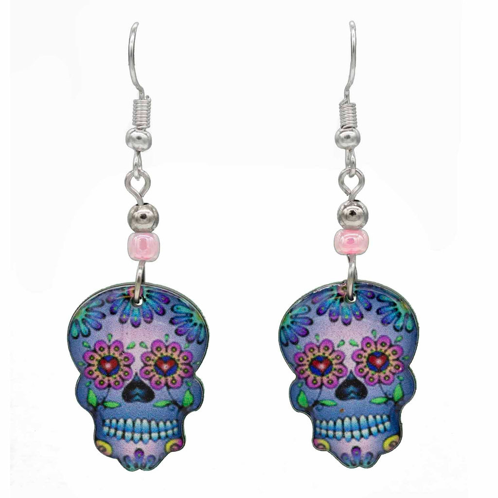 Small Skull Earrings-Siesta Crafts