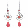 Stone Drop Flower Earrings-Siesta Crafts